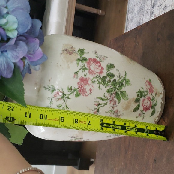 12.5in. Tuscan Ceramic Floral Print Vase - Picture 5 of 6